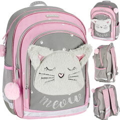 Skolas mugursoma Starpak Plush Kitty 469353, 41x30x20 cm цена и информация | Школьные рюкзаки, спортивные сумки | 220.lv