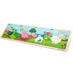 Koka puzle - Farm New Classic Toys 10450 цена и информация | Пазлы | 220.lv
