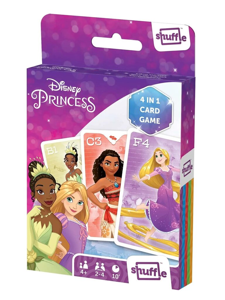 Kāršu spēle Shuffle Fun 4in1 Disney Princess цена | 220.lv