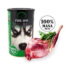 Fine Dog suņiem ar medījuma gaļu, 1200 g cena un informācija | Konservi suņiem | 220.lv