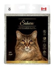 Cementējoši pakaiši Sahara premium clumping cat litter, 17kg cena un informācija | Kaķu smiltis, pakaiši | 220.lv