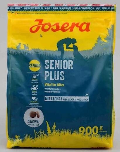 Josera SeniorPlus suņiem ar lasi, 900g cena un informācija | Sausā barība suņiem | 220.lv