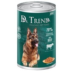 Dr.Trend suņiem ar liellopa gabaliņiem mērcē, 1,2 kg cena un informācija | Konservi suņiem | 220.lv