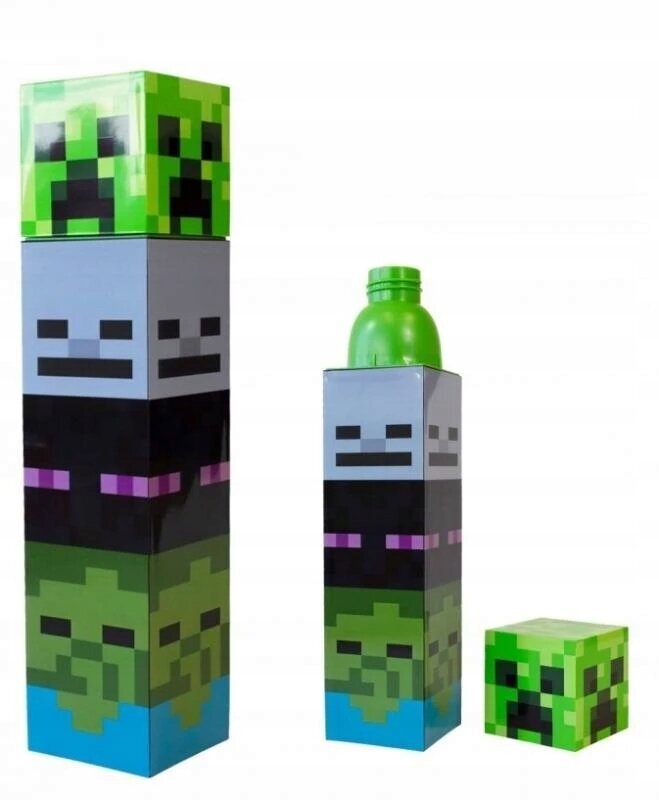 Ūdens pudele Kids Euroswan Minecraft, 650 ml cena un informācija | Datorspēļu suvenīri | 220.lv