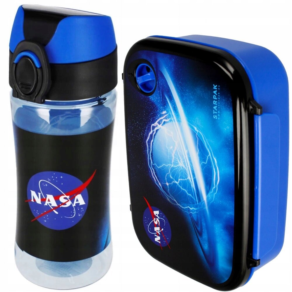 Dzērienu pudeles un brokastu kastītes komplekts Starpak NASA cena un informācija | Ūdens pudeles | 220.lv