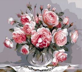 Алмазная мозаика на подрамнике 40x50 "Букет роз" цена и информация | Алмазная мозаика | 220.lv