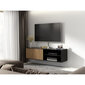 TV galdiņš Meorati, 40x40x150 cm, brūns/melns cena un informācija | TV galdiņi | 220.lv