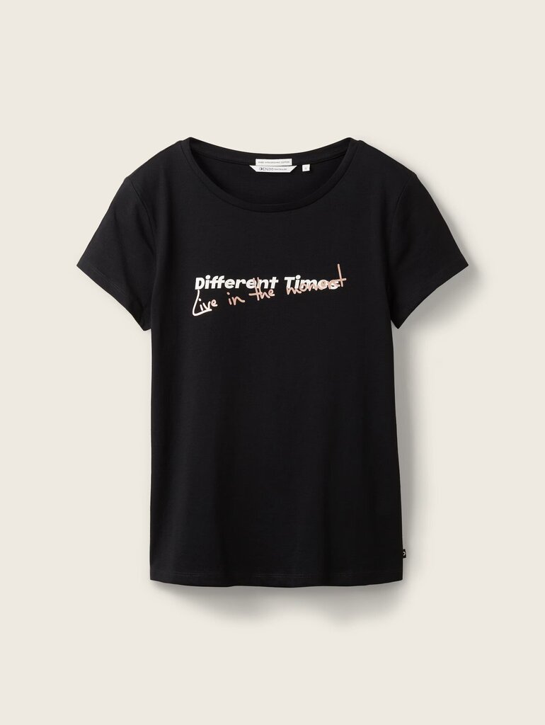 Tom Tailor t-krekls sievietēm 1038353*14482, melns цена и информация | T-krekli sievietēm | 220.lv