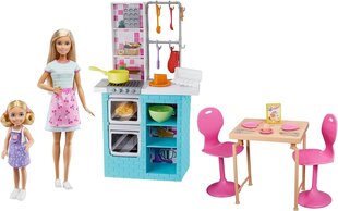 Barbie - Doll and Chelsea - Baking Playset and Accessories (HBX03) цена и информация | Игрушки для девочек | 220.lv