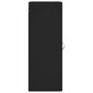 vidaXL sienas skapītis, melns, 34,5x34x90 cm, inženierijas koks cena un informācija | Skapīši viesistabai | 220.lv