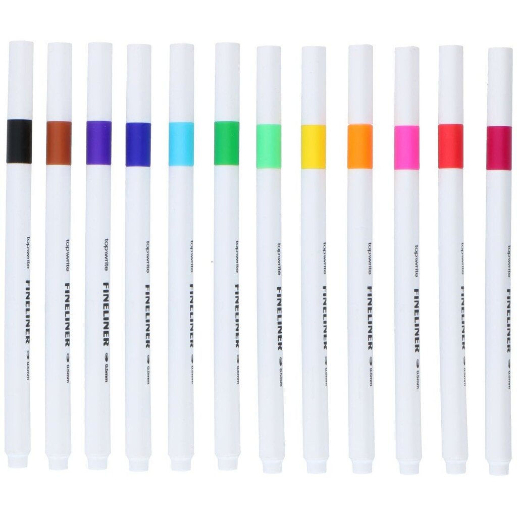 Krāsainas pildspalvas, Be awesome, 12 gab. cena un informācija | Kancelejas preces | 220.lv