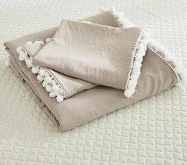 Комплект постельного белья Pom Pom Decor (264x229 см), бежевый цена и информация | Постельное белье | 220.lv