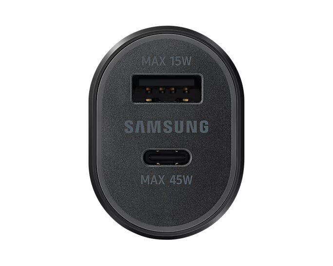 Automašīnas telefona lādētājs Samsung EP-L5300XBEGEU, USB-C/USB-A, 3A cena un informācija | Lādētāji un adapteri | 220.lv