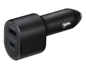 Автомобильное зарядное устройство Samsung EP-L5300XBEGEU, USB-C/USB-A, 3A цена и информация | Зарядные устройства для телефонов | 220.lv