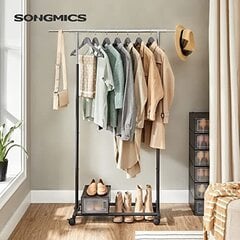 Подставка для одежды Songmics HSR103B01, черная цена и информация | Мешки для одежды, вешалки | 220.lv