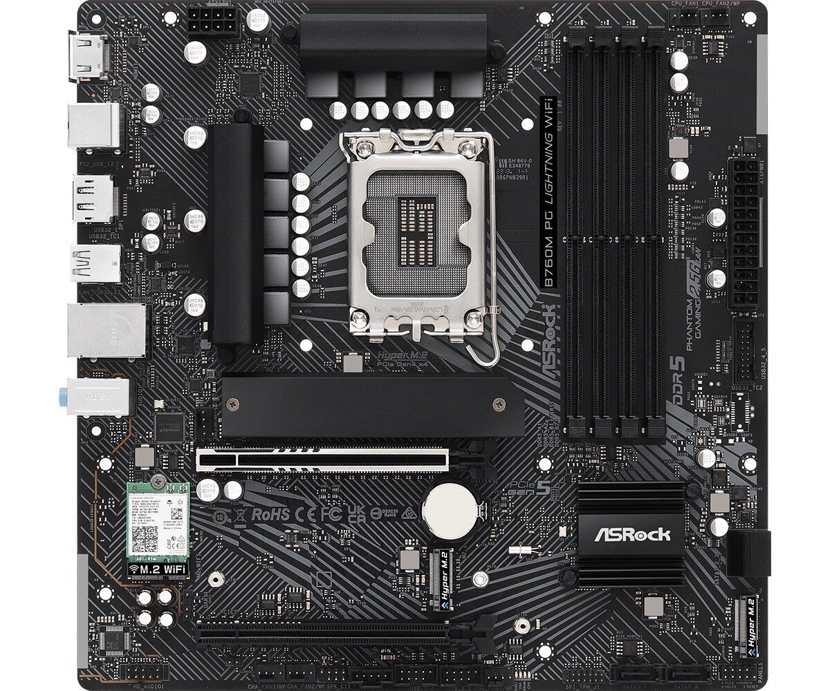 ASRock B760M PG Lightning WiFi cena un informācija | Mātesplates | 220.lv