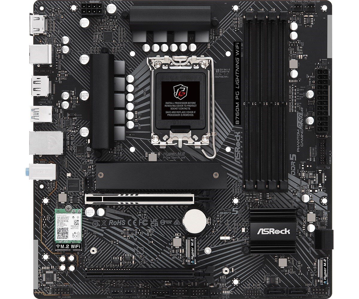 ASRock B760M PG Lightning WiFi cena un informācija | Mātesplates | 220.lv