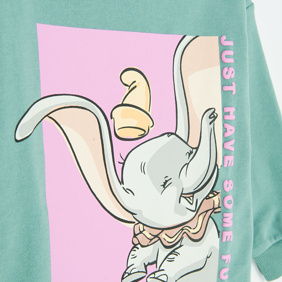 Cool Club džemperis meitenēm Dumbo LCG2510415, zaļš cena un informācija | Jakas, džemperi, žaketes, vestes meitenēm | 220.lv