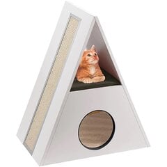 Когтеточка - кошачий домик Merlin, 62х38х72 см цена и информация | Когтеточки | 220.lv