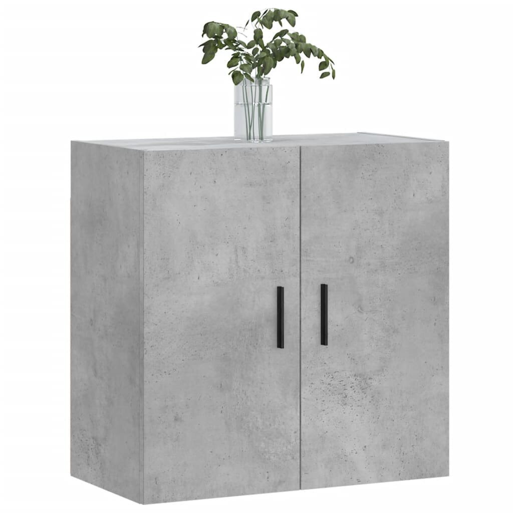 vidaXL sienas skapītis, betonpelēks, 60x31x60 cm, inženierijas koks цена и информация | Skapīši viesistabai | 220.lv