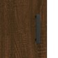 vidaXL sienas skapītis, ozola krāsā, 60x31x70 cm, inženierijas koks cena un informācija | Skapīši viesistabai | 220.lv