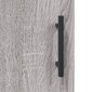 vidaXL sienas skapītis, pelēka ozola, 60x31x60 cm, inženierijas koks cena un informācija | Skapīši viesistabai | 220.lv