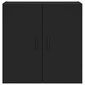 vidaXL sienas skapītis, melns, 60x31x60 cm, inženierijas koks cena un informācija | Skapīši viesistabai | 220.lv