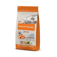 Nature's Variety Selected Sterilized sterilizētiem kaķiem, ar lasi, 1,25 Kg cena un informācija | Sausā barība kaķiem | 220.lv