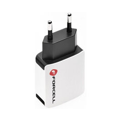 Универсальное дорожное зарядное устройство 2А с 2 разъемами USB Forcell цена и информация | Зарядные устройства для телефонов | 220.lv