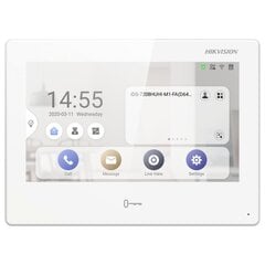 Iekšējais panelis Hikvision DS-KH9310-WTE1 цена и информация | Дверные звонки, глазки | 220.lv