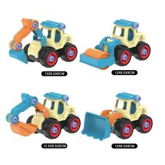 Набор игрушечных строительных машинок 4-в-1 цена и информация | Игрушки для мальчиков | 220.lv