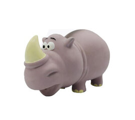 Латексный носорог Hippie Pet, серый цвет цена и информация | Игрушки для собак | 220.lv