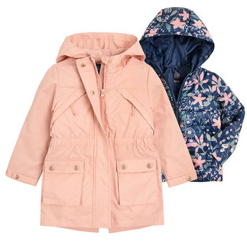 Cool Club куртка для девочек 3in1, COG2510707-00, розовая цена и информация | Куртки, пальто для девочек | 220.lv