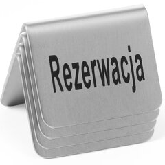 Informācijas plāksnīte Rezervācija, 4 gab. cena un informācija | Informatīvās zīmes | 220.lv