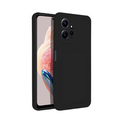 Forcell CARD apvalks priekš Xiaomi Redmi Note 12 4G (6,67″) - Melns cena un informācija | Telefonu vāciņi, maciņi | 220.lv