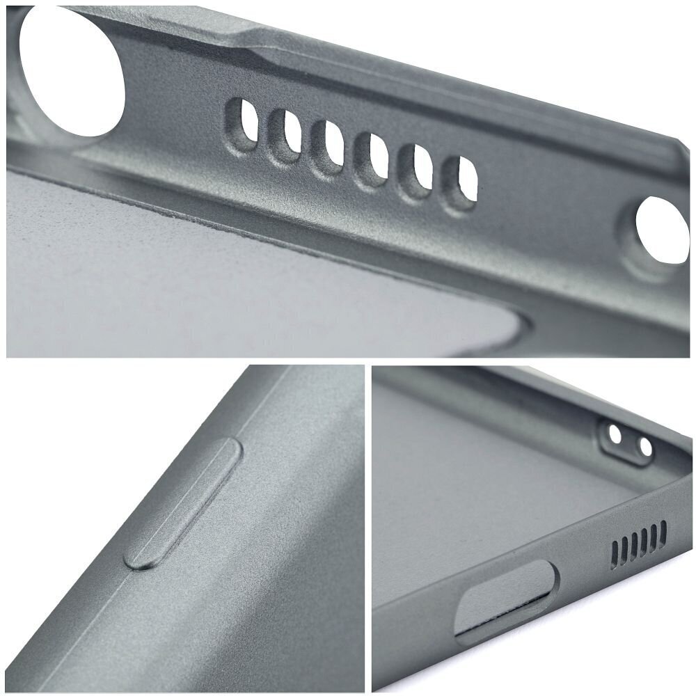 METALLIC apvalks priekš Xiaomi Redmi Note 12 5G (6,67") - Pelēks cena un informācija | Telefonu vāciņi, maciņi | 220.lv