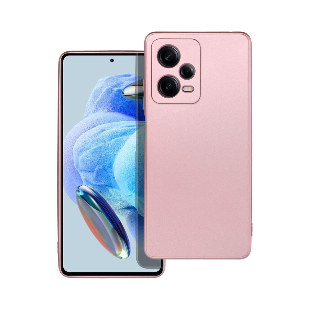 METALLIC apvalks priekš Xiaomi Redmi Note 12 Pro (6,67") - Rozā cena un informācija | Telefonu vāciņi, maciņi | 220.lv