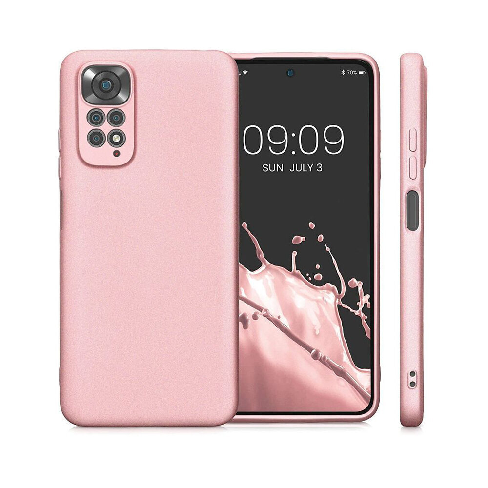 METALLIC apvalks priekš Xiaomi Redmi Note 12 Pro (6,67") - Rozā cena un informācija | Telefonu vāciņi, maciņi | 220.lv