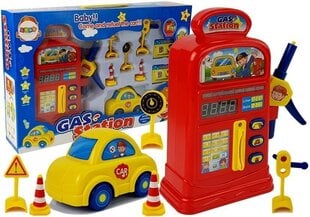 Auto servisa stacija ar auto un ceļa zīmēm cena un informācija | Rotaļlietas zēniem | 220.lv