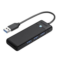 Адаптер-концентратор Orico USB A3.0x3 TF/SD3.0x1 4-в-1 цена и информация | Адаптеры и USB разветвители | 220.lv