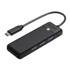 Orico Hub 4in1 PAPW3AT-C3-015-BK-EP cena un informācija | Adapteri un USB centrmezgli | 220.lv