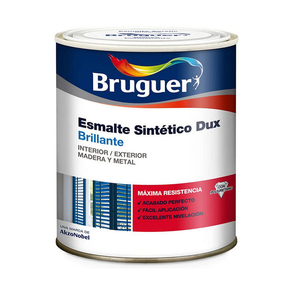 Krāsa Synthetic Enamel Bruguer Dux, 250 ml, melns cena un informācija | Krāsas | 220.lv