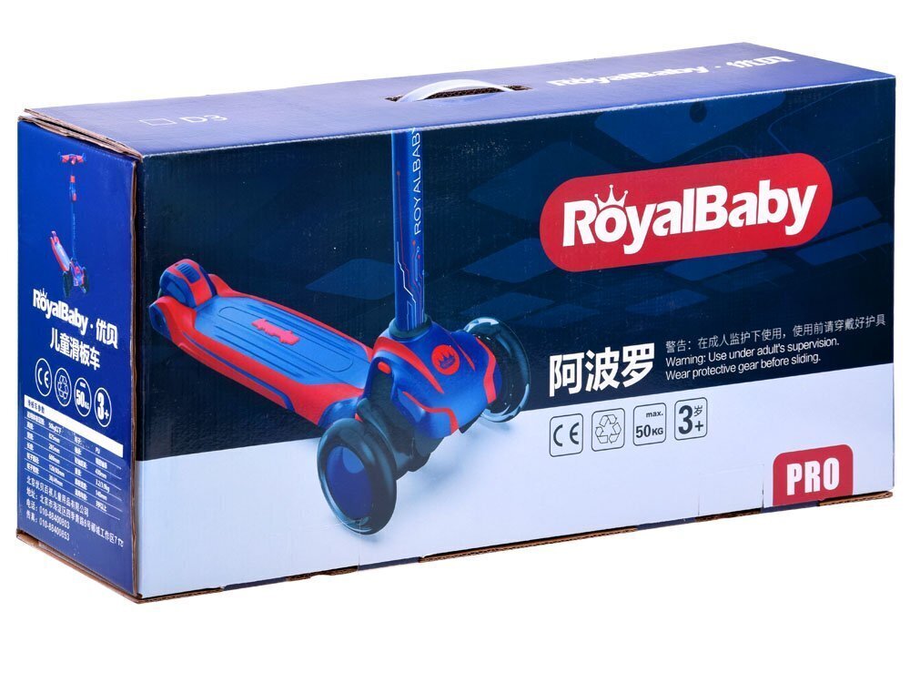 Royal Baby PRO trīsriteņu skrejritenis, zils цена и информация | Skrejriteņi | 220.lv