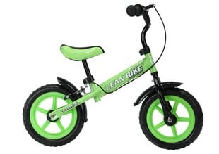 Lean Toys Mario līdzsvara velosipēds, zaļš цена и информация | Балансировочные велосипеды | 220.lv