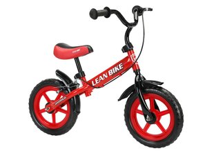 Балансировочный велосипед Lean Toys Mario, красный цена и информация | Балансировочные велосипеды | 220.lv