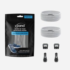 Эластичные шнурки Xpand Quick-Release Steel Reflective цена и информация | Для ухода за обувью и одеждой | 220.lv