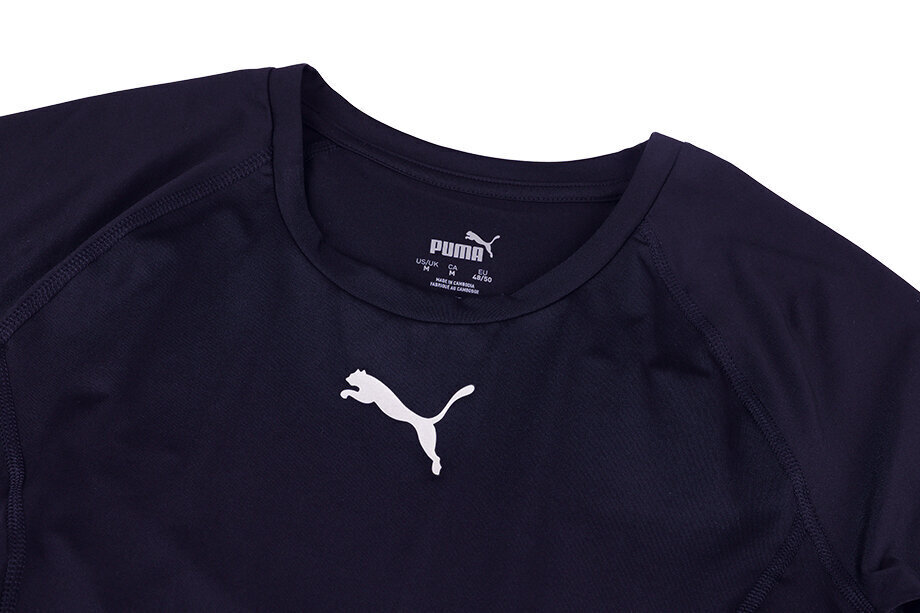 T-krekls vīriešiem Puma LIGA Baselayer Tee LS 655920 20, melns cena un informācija | Vīriešu T-krekli | 220.lv