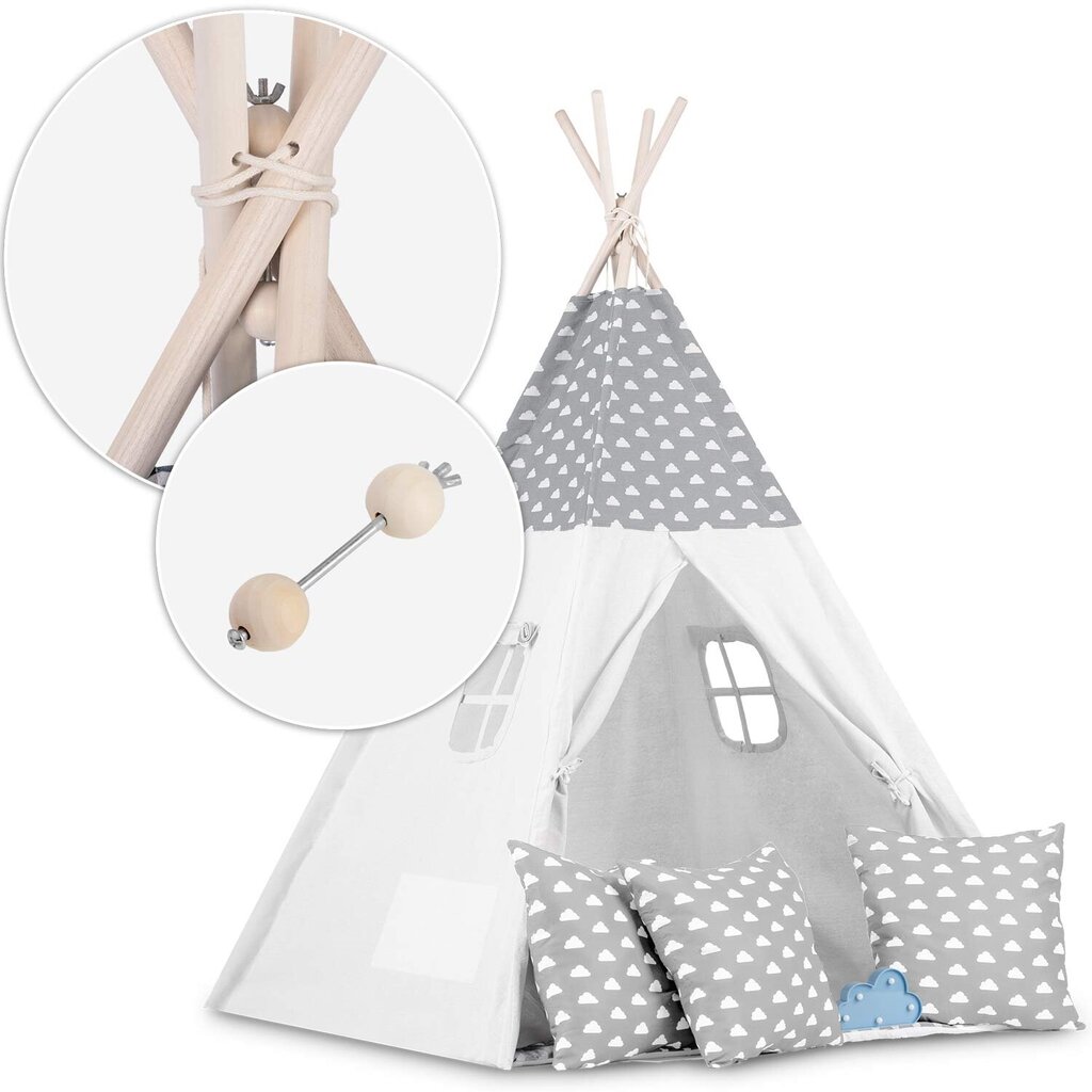 Koka stabilizators tipi teltij cena un informācija | Bērnu rotaļu laukumi, mājiņas | 220.lv