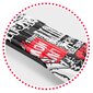Ricokids Piko trīsriteņu skrejritenis, melns ar baltiem un sarkaniem rakstiem цена и информация | Skrejriteņi | 220.lv