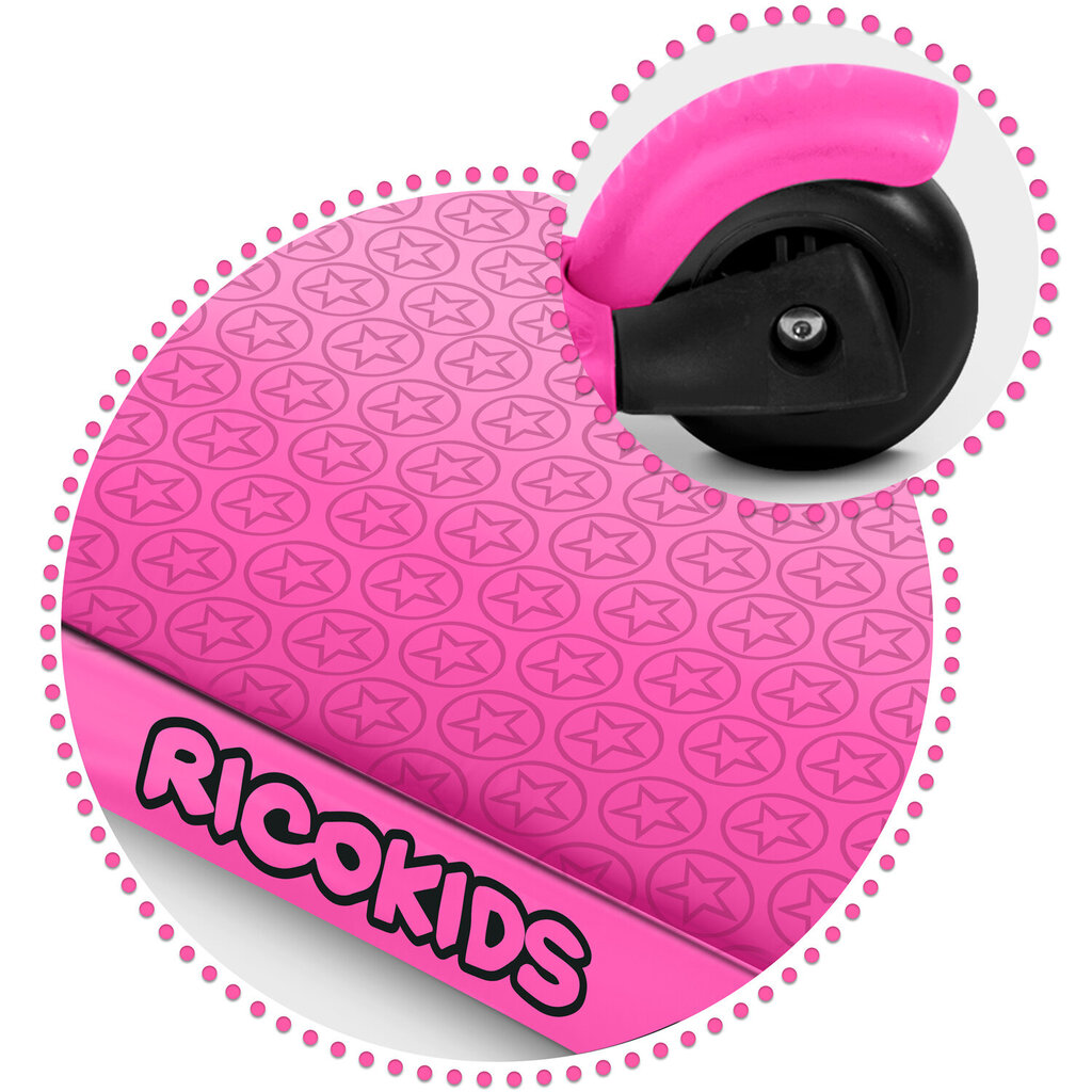 Ricokids Buggy trīsriteņu skrejritenis, rozā krāsā cena un informācija | Skrejriteņi | 220.lv